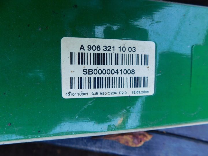 Рессора поперечная передняя резинки спарка Sprinter 906 VW Crafter A9063211003, фото 2