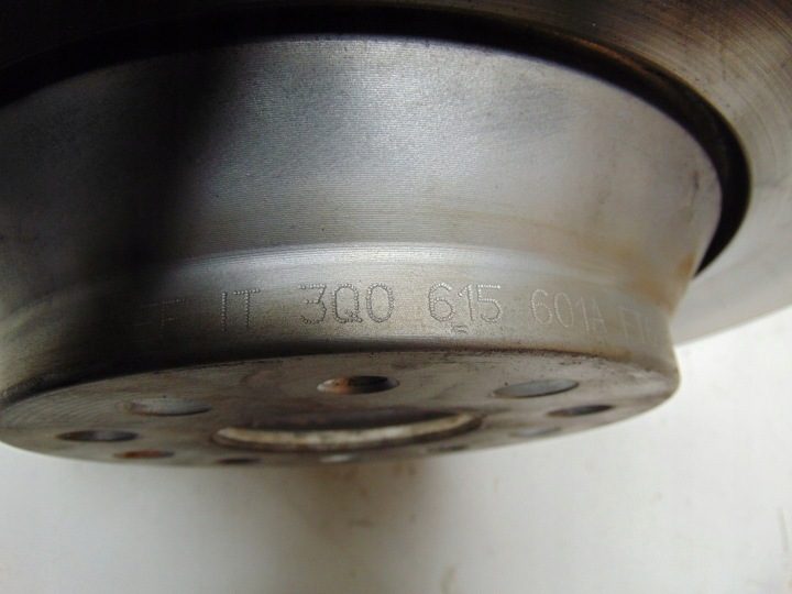 КОЛОДКИ ДИСКИ ТОРМОЗНЫЕ 300 мм VW TIGUAN PASSAT GOLF VII 3Q0615601A ОРИГИНАЛ, фото 8