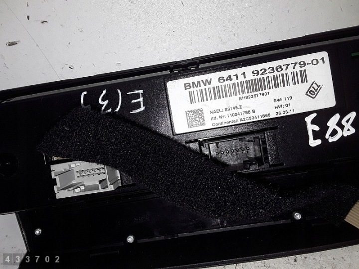2011 BMW 3 Серия E90 E91 Модуль управления кондиционером A2C53411866, фото 3