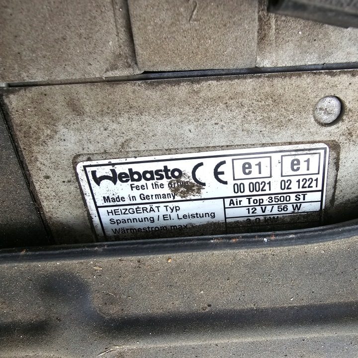 VW T5 T5 РЕСТАЙЛИНГ отопитель панель подножка проводка WEBASTO AIRTOP 3500 ST, фото 7