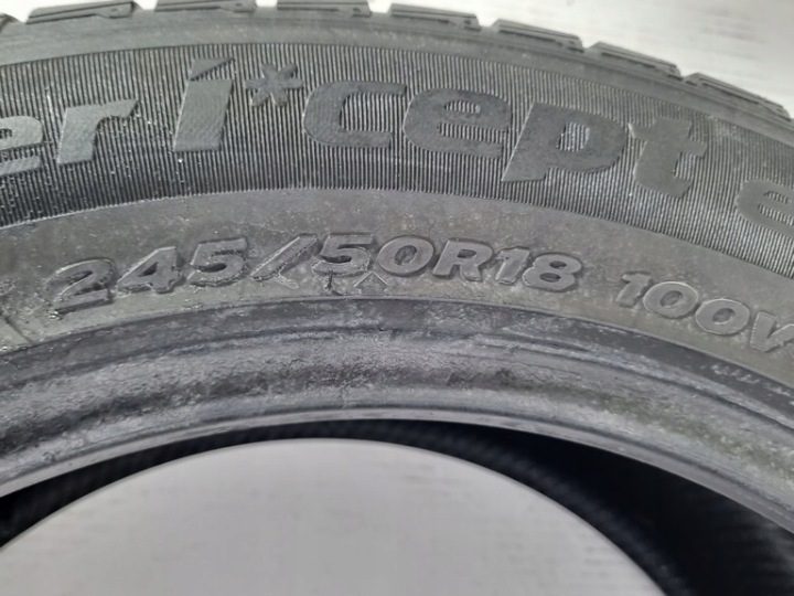 2× Шина зимняя Hankook Winter i*cept Evo W310B 245/50R18 100 H сцепление на снегу (3PMSF) * - BMW, фото 8
