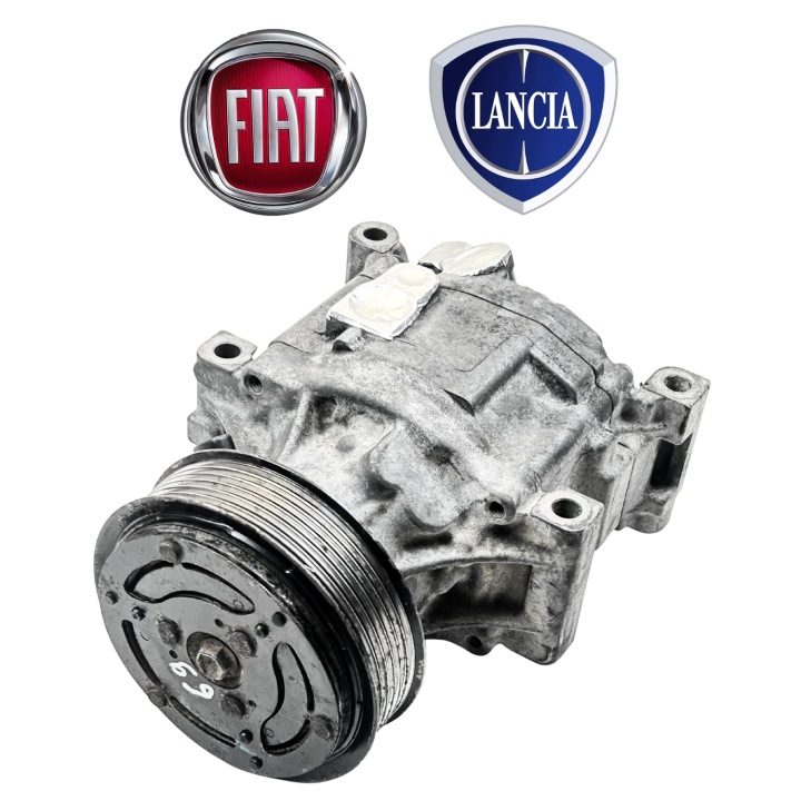 Компрессор кондиционера Fiat 500 Doblo Punto Lancia 1.3 1.9 JTD D 517469310, фото 1