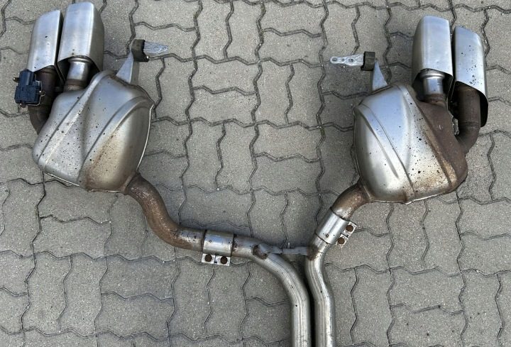 В СБОРЕ ВЫХЛОП PORSCHE MACAN ТУРБО 95B 3,6 95B253611N 95B253612B, фото 2