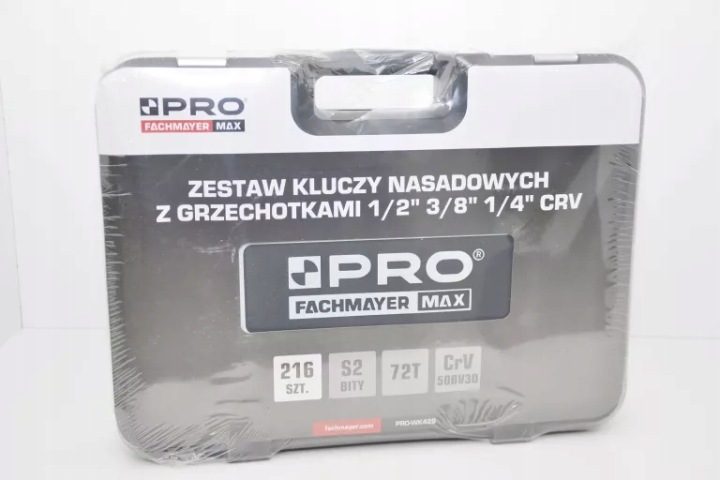 Комплект торцевых головок с grzechotkami 216 шт. PRO-WK429, фото 1