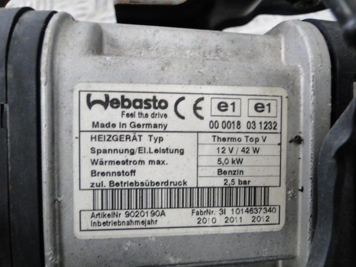 АВТОНОМНЫЙ ОТОПИТЕЛЬ WEBASTO VW GOLF VI 5K 5K0 1.4 TSI 2010 1K0815005KS, фото 5