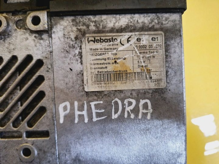 АВТОНОМНЫЙ ОТОПИТЕЛЬ WEBASTO 000002031232/ 98880J LANCIA PHEDRA 5 кВт D NR43, фото 8