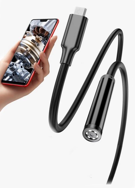 Android Endoscope 7 мм Borescope Inspekcja Камера Узкая Водонепроницаемая с 6 LED, фото 1