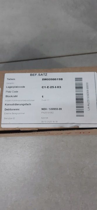 AUDI A4 B9 КОМПЛЕКТ МОНТАЖНЫЙ ДВЕРИ 8W0098619B, фото 5