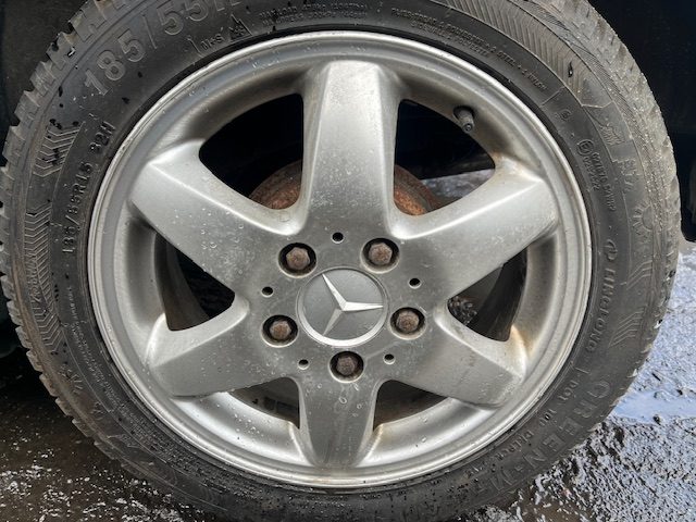 Mercedes A W168 колесо алюминиевое 4 шт. комплект 185/65R15 5X112 + колпаки, фото 1