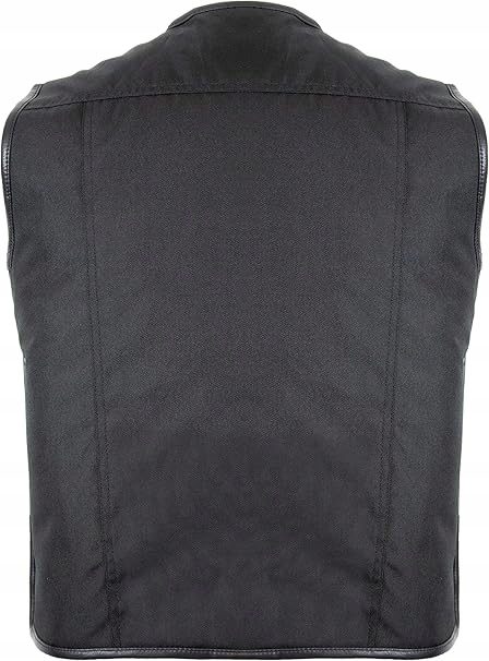 Кожаный жилет мотоциклетный мужской Street TW790 черный XL, фото 2