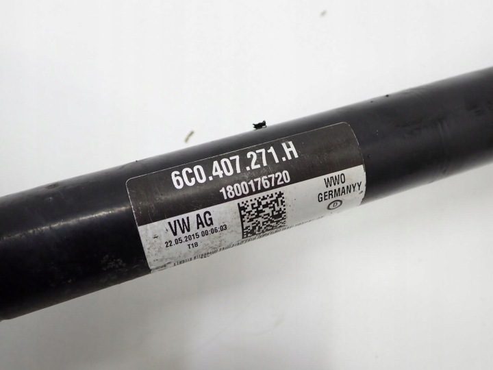ПОЛУОСЬ ЛЕВАЯ ПЕРЕДНЯЯ КОРОТКАЯ 6C0407271H SKODA FABIA III 6V 1.0 MPI CHY 21 г., фото 4