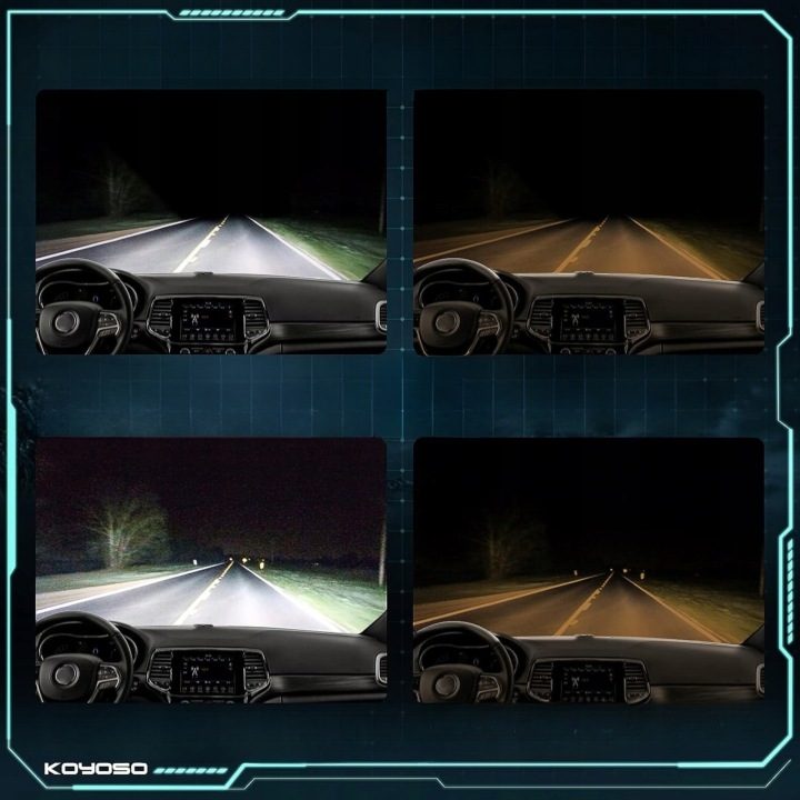 Лампы LED H4 KOYOSO 19000lm 6500K 12V комплект 2 шт. автомобиль для авто LED, фото 7