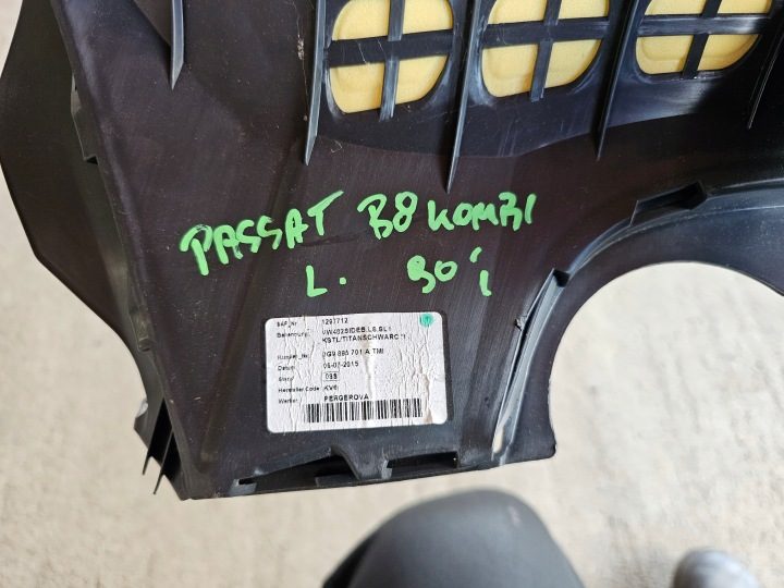 VW Passat B8 универсал Variant обшивка дивана левая кожа 3G9885701A, фото 9