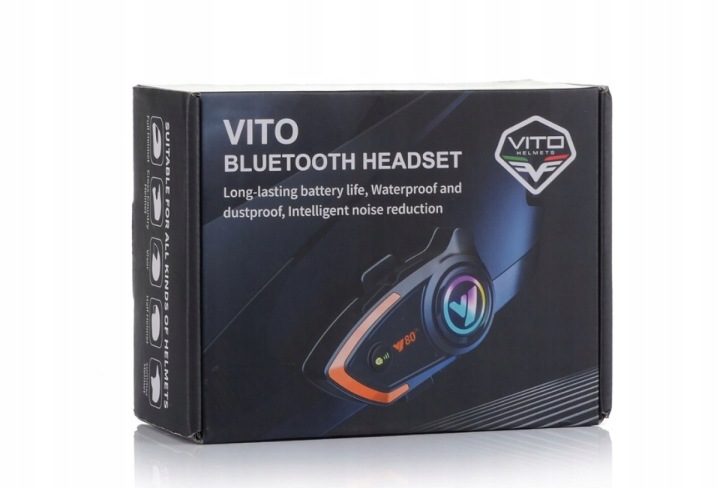 Интерком Мотоциклетный Bluetooth Headset/Интерком VITO, фото 1