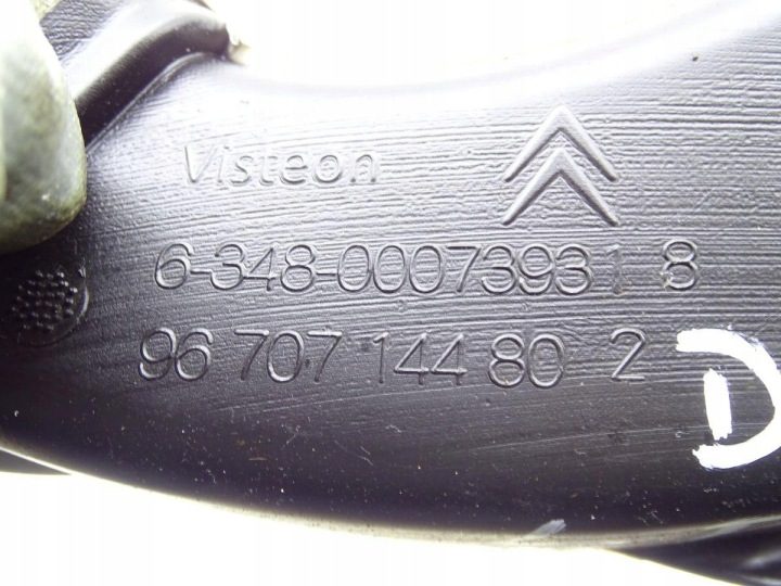 CITROEN DS5 11-15 ВОЗДУХОВОД ЛЕВЫЙ ТОННЕЛЬ ПАНЕЛИ ЕВРОПА 9670714480, фото 3