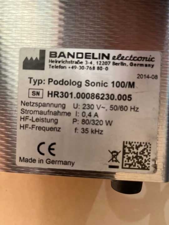 МОЙКА УЛЬТРАЗВУКОВАЯ 320W 2L Ruck Bandelin electronic Podolog Sonic 100/M, фото 4