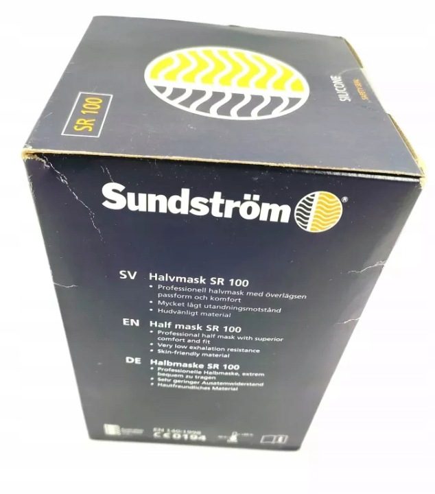Полумаска Sundstrom противопылевая M трехслойная с клапаном вентиляционным, фото 4
