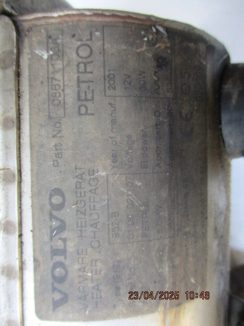 WEBASTO VOLVO S80 08671103A, фото 2