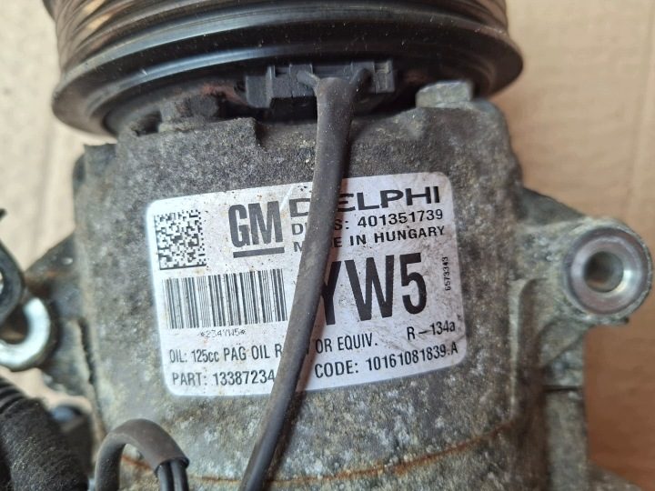 КОМПРЕССОР KLIMATYZACJI1.7 CDTI OPEL ASTRA J IV №. 13387234, фото 7