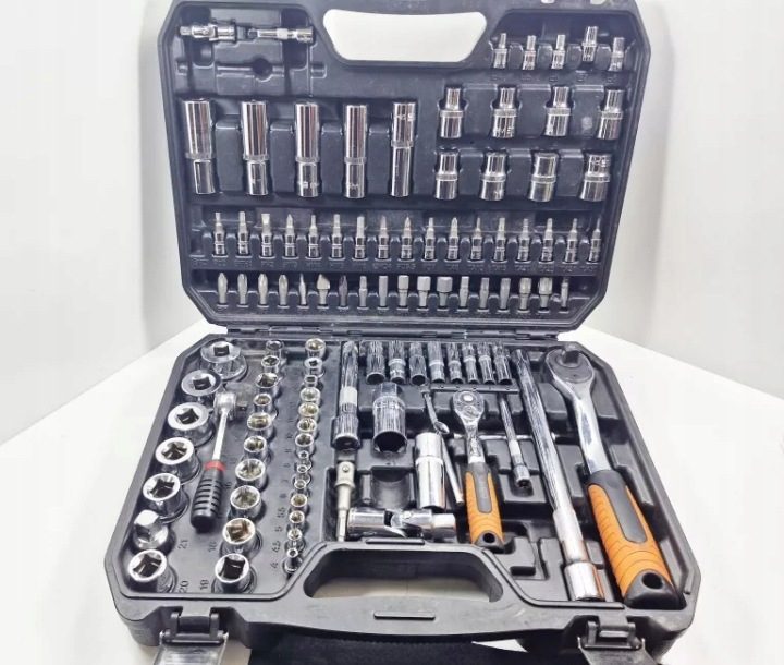 Комплект инструментов NEO TOOLS 110 элементов 1/4" 1/2" в кейсе, фото 1