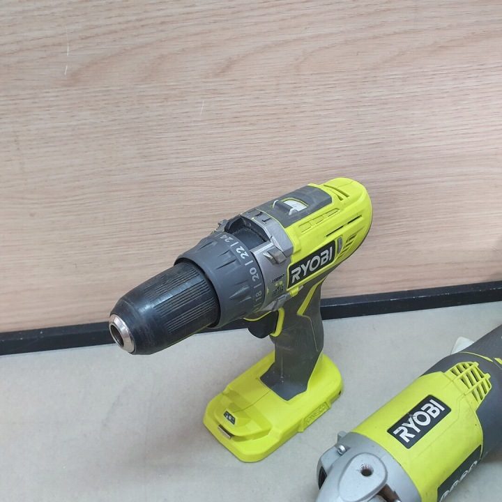 Комплект инструментов Ryobi дрель-шуруповерт и шлифмашина 2 шт., фото 8