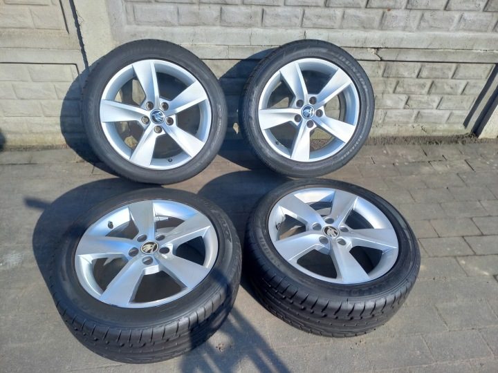 Колеса алюминиевые Skoda 5x100 16'', фото 1