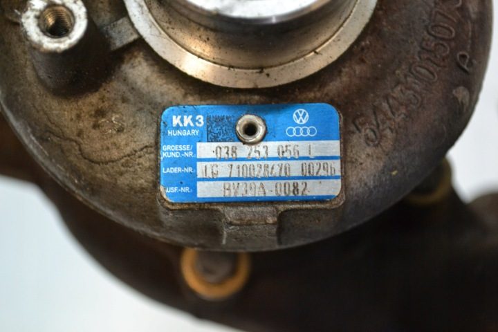 Турбокомпрессор A3 Altea Leon Toledo 1.9 TDI 90/105KM BV39A-0022 03G253014F, фото 8