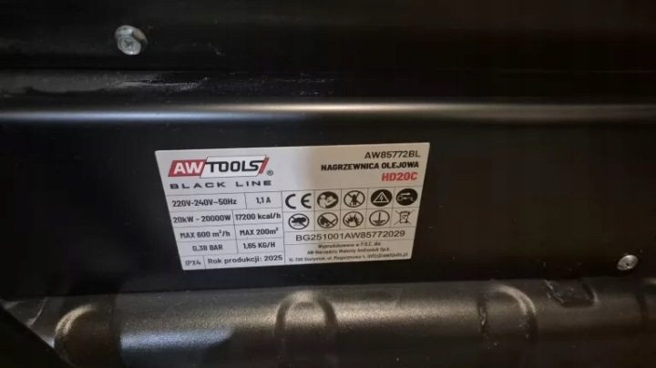 Отопитель масляный AW-Tools 20 кВт, фото 8