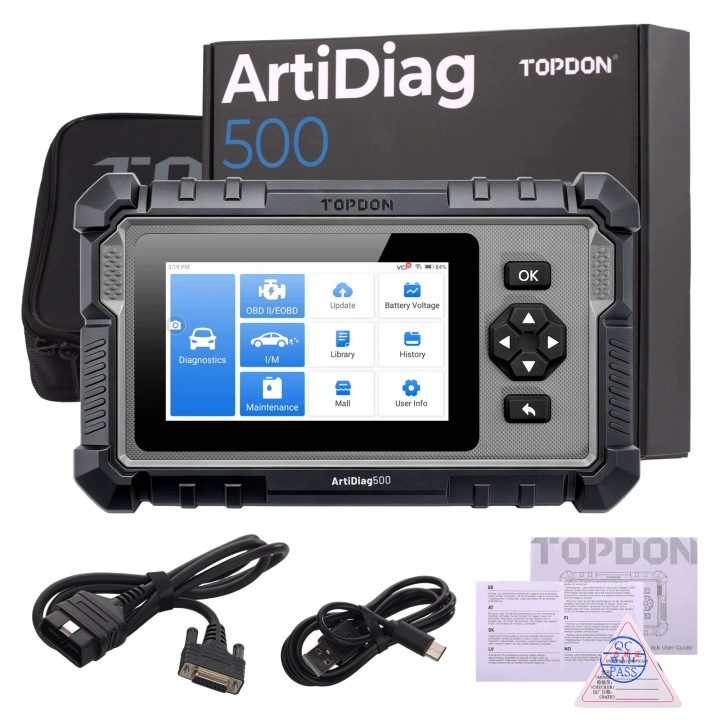 Инструмент skanujące TOPDON ArtiDiag 500 5" - PCM/TCM/ABS/SRS 4 systemy, фото 1
