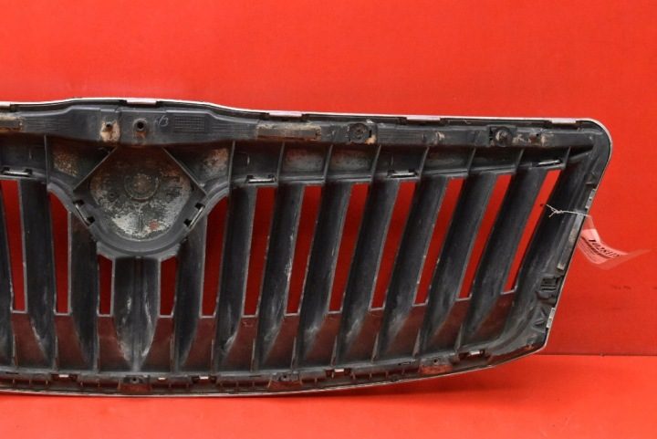 РЕШЕТКА РАДИАТОРА ЧЕРНАЯ ХРОМ 1Z0853651C SKODA OCTAVIA 2 II 08-13, фото 11