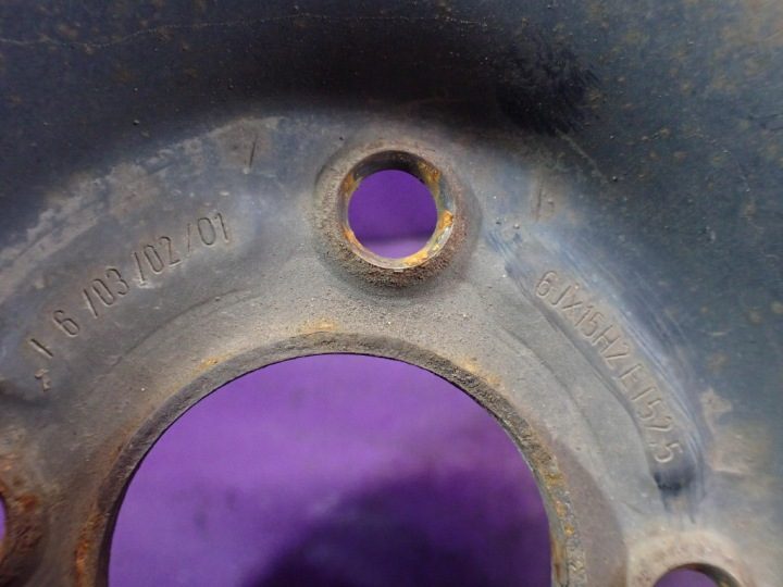 Штампованный диск Ford OE Ford Fusiuon 6.0" x 15" 4x108 ET 52,5, фото 7