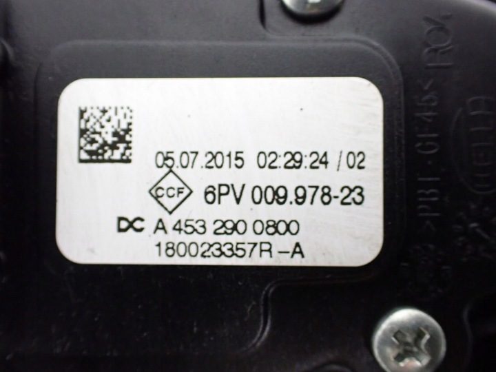 ПЕДАЛЬ ГАЗА ПОТЕНЦИОМЕТР ЕВРОПА 180023357R SMART FORTWO III 453 15 г., фото 5