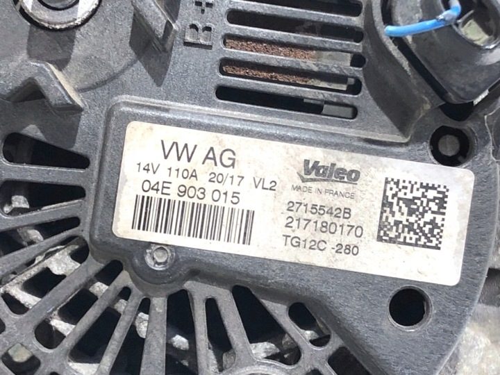 ГЕНЕРАТОР SKODA FABIA III 04E903015 1.0 95 л.с., фото 4