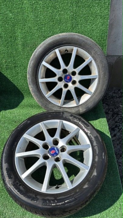 Литые диски колеса Saab OE 93 9-3 5x110 alu43 шины 205/55/16, фото 3