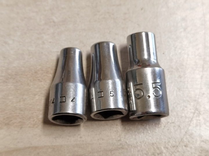 Насадки 1/4" 6-kątne WURTH FORCH 4, 5, 5.5 мм, фото 2