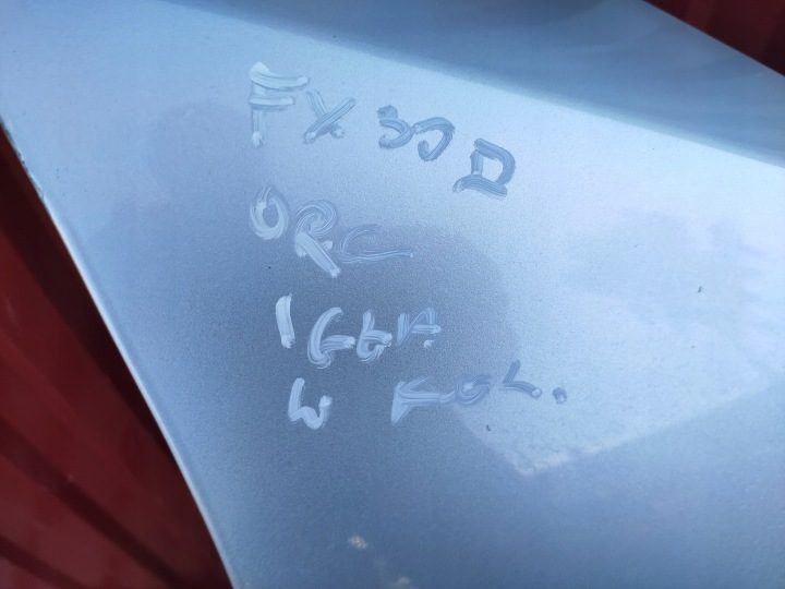 Infiniti FX30D крыло правое переднее в сборе в цвет оригинал идеал, фото 13