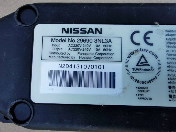 Nissan Leaf I E-NV200 10- зарядное устройство разъем тип K Dania 29690-3NL3A, фото 9