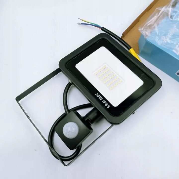 Прожектор Ledlumen 30 Вт с датчиком движения IP65 белый neutralny 4000 K, фото 4