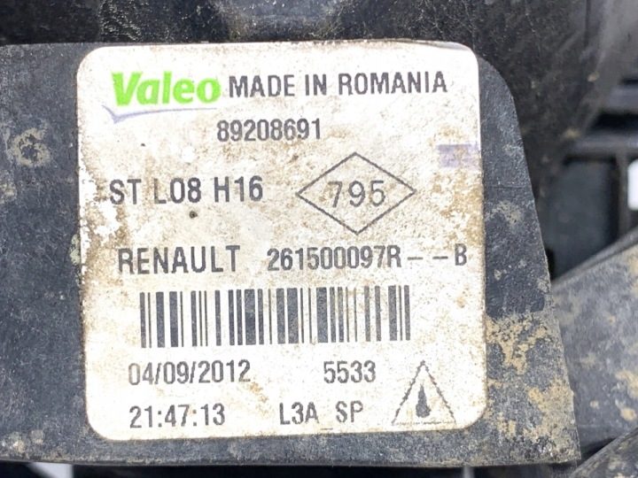 ПРОТИВОТУМАННАЯ ФАРА ЛЕВАЯ ПЕРЕДНЯЯ RENAULT SCENIC III 261500097R Минивэн, фото 5