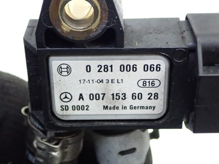 Датчик давления выхлопных газов A0071536028 Mercedes CLA W117 W176 W246 2.2CDI 18 г., фото 6