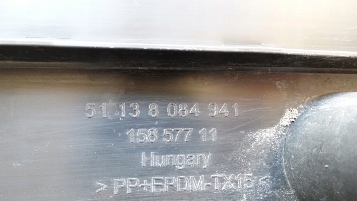BMW M5 G90 G99 ПРОКЛАДКА НОМЕРНОГО ЗНАКА ПЕРЕДНЯЯ 8084941, фото 7