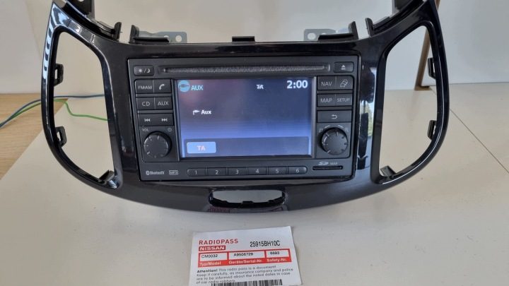 Магнитола Bluetooth Nissan Note Micra Juke Qashqai Navara навигация LCN, фото 1