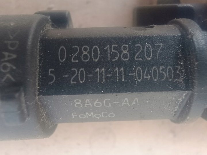 FORD FIESTA 1.25 SNJC 85 л.с. 11 г. форсунки 0280158207, фото 2