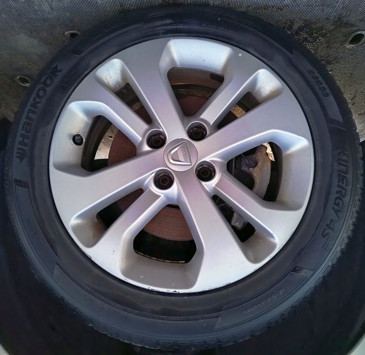 Литые диски 16 Świeże Шины Hankook 4S 22 г. Dacia Lodgy Dokker, фото 3