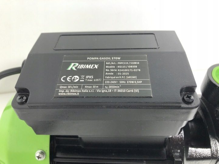 Ribimex PRPC115 Насос для топлива 370W 30L/min, фото 5