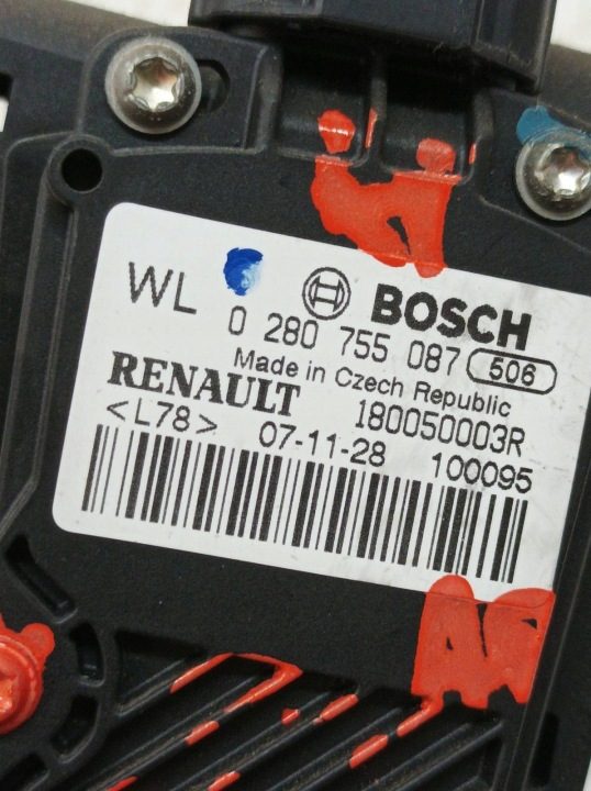 Педаль датчик педали газа 0280755087 180050003R 1.5 TDCI Renault Laguna III, фото 3