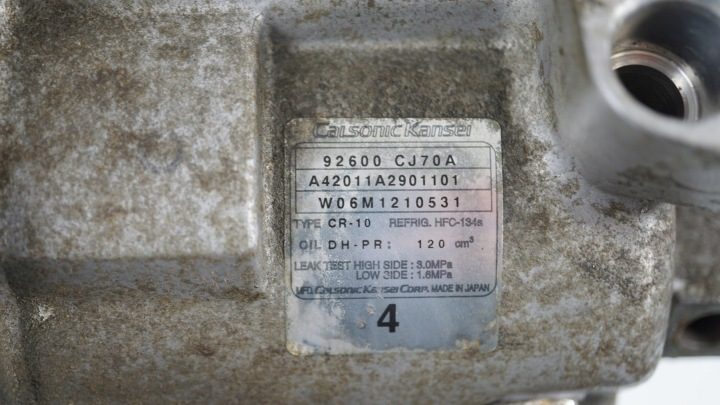 КОМПРЕССОР КОНДИЦИОНЕРА КОМПРЕССОР КОНДИЦИОНЕРА NISSAN NOTE E11 1.6 16V 92600CJ70A, фото 7