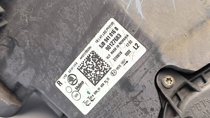ФАРА ПРАВАЯ ПЕРЕДНЯЯ 5JB941016B SKODA RAPID РЕСТАЙЛИНГ, фото 4