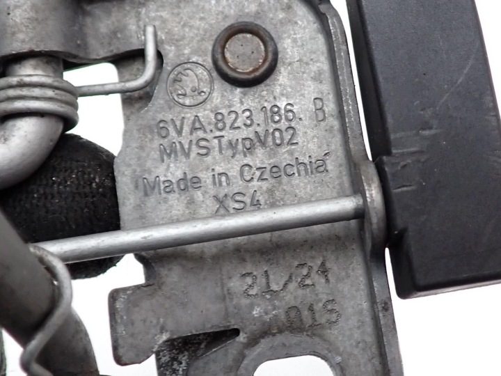 ЗАМОК ЗАЩЕЛКА КАПОТА ОРИГИНАЛ 6VA823186B SKODA FABIA IV 6VA 25 г., фото 3