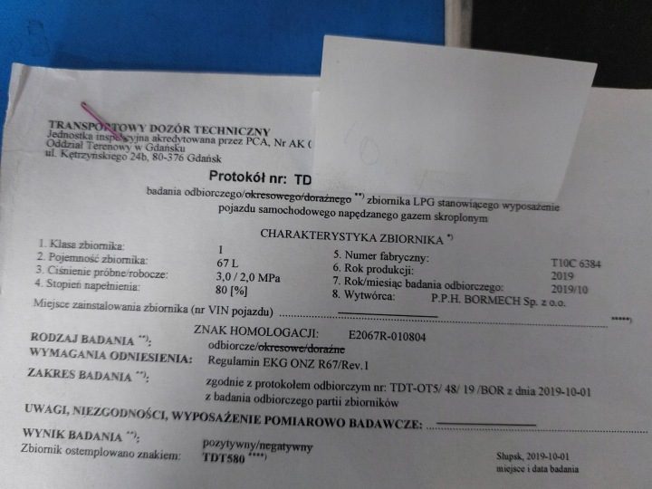 БАЛЛОН ГАЗОВЫЙ ГБО 67L 2029 г. W КОЛЕСО ДОКУМЕНТЫ + КЛАПАН ID: 239946, фото 2